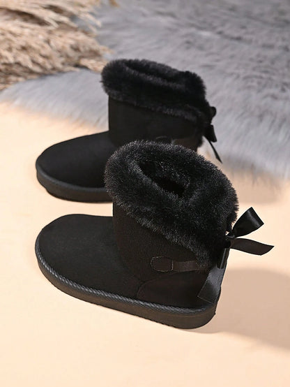 (Recommend Buying One Size Up From Your Usual Size) New Winter Warm Baby Boots, Fashion Anti-Slip Soft Bottom Ankle Boots, Girls Snow Boots, Thick Boots, Plush Shoes