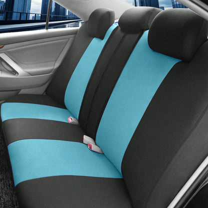 REMAX 9pcs Polyester Fabric Car Seat Covers, Compatible With Airbags, Universal Fit Seat Cushions, Car Accessories, New Design For Women
