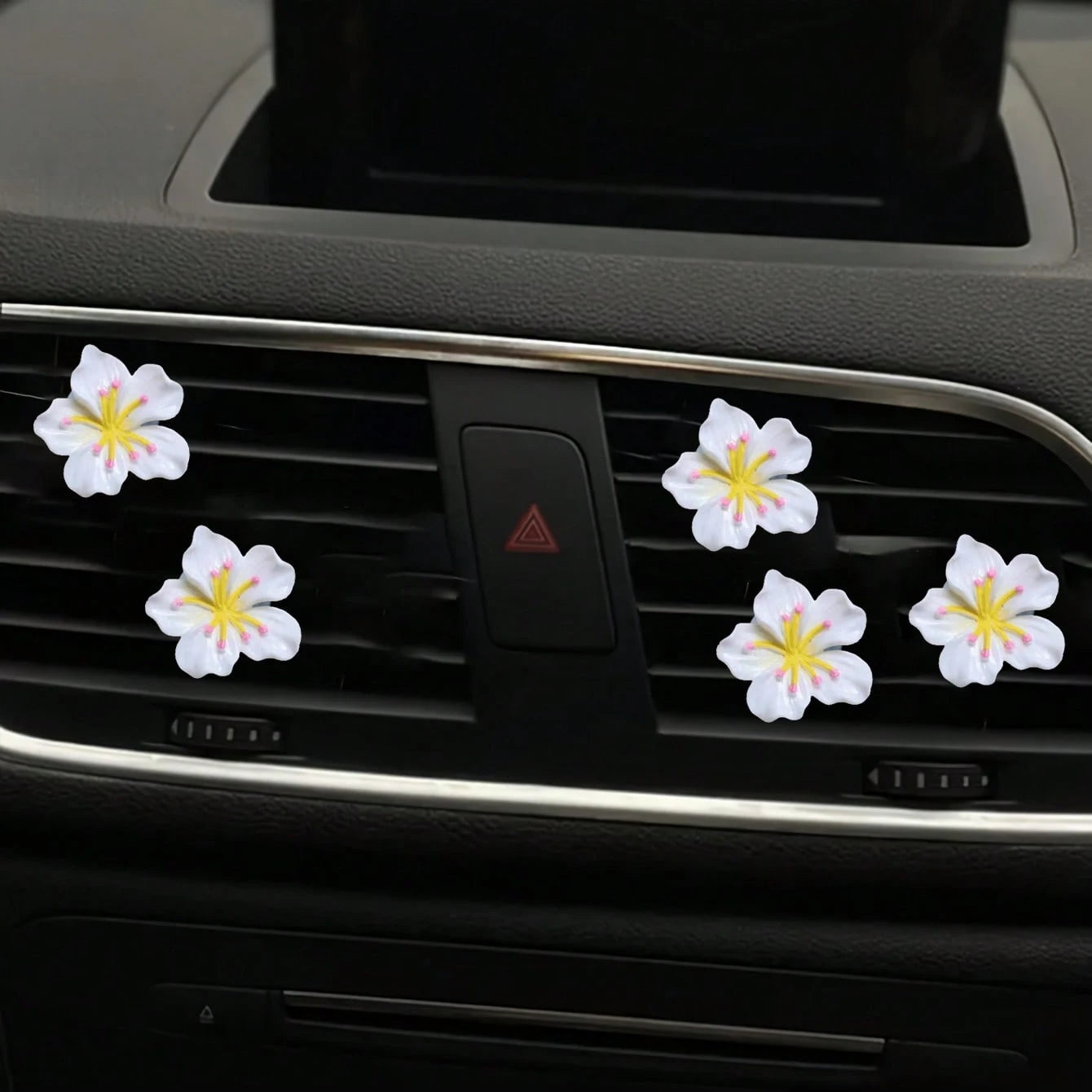 Resin Sakura Flower Car Air Vent Clip, Car Interior Decorative Clip