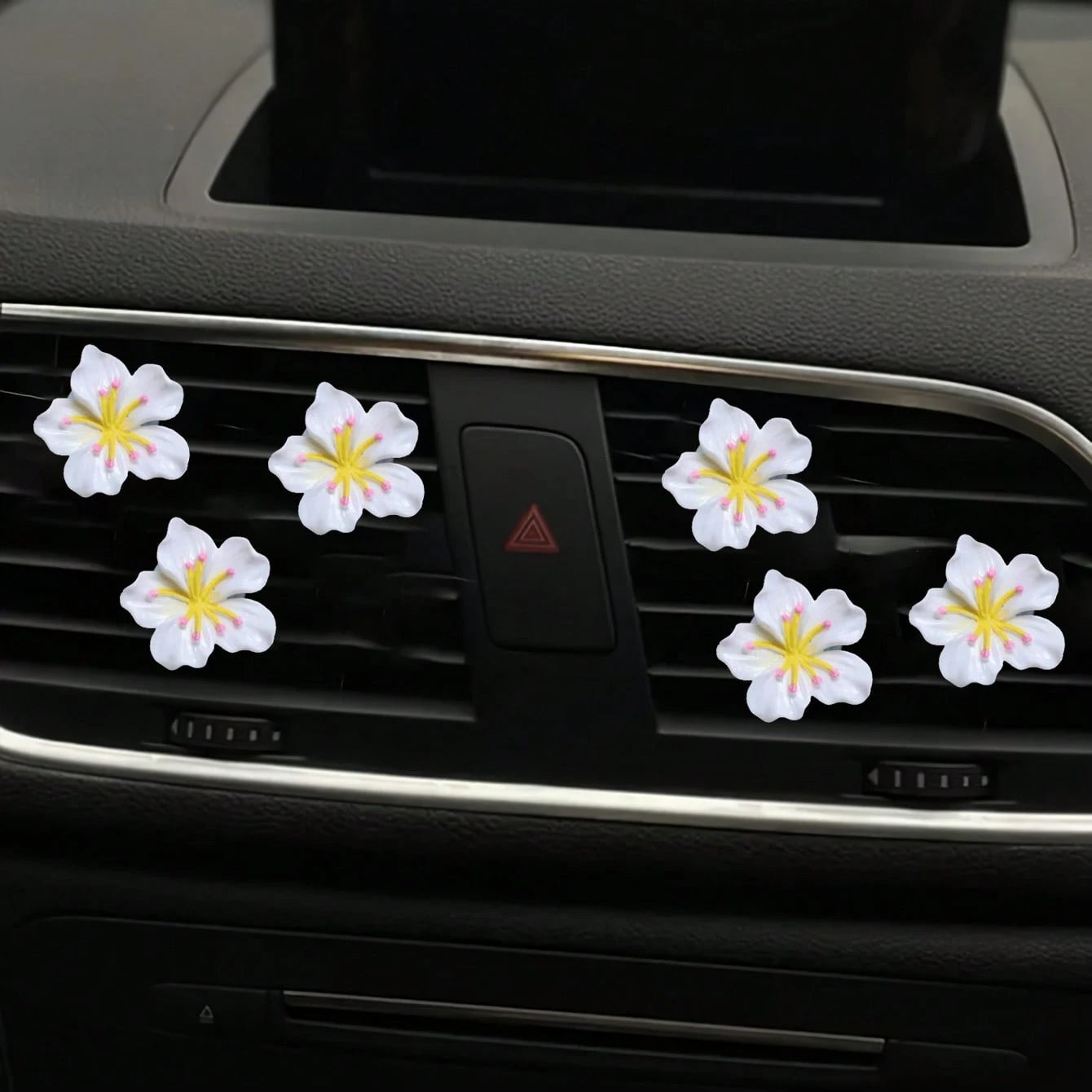 Resin Sakura Flower Car Air Vent Clip, Car Interior Decorative Clip