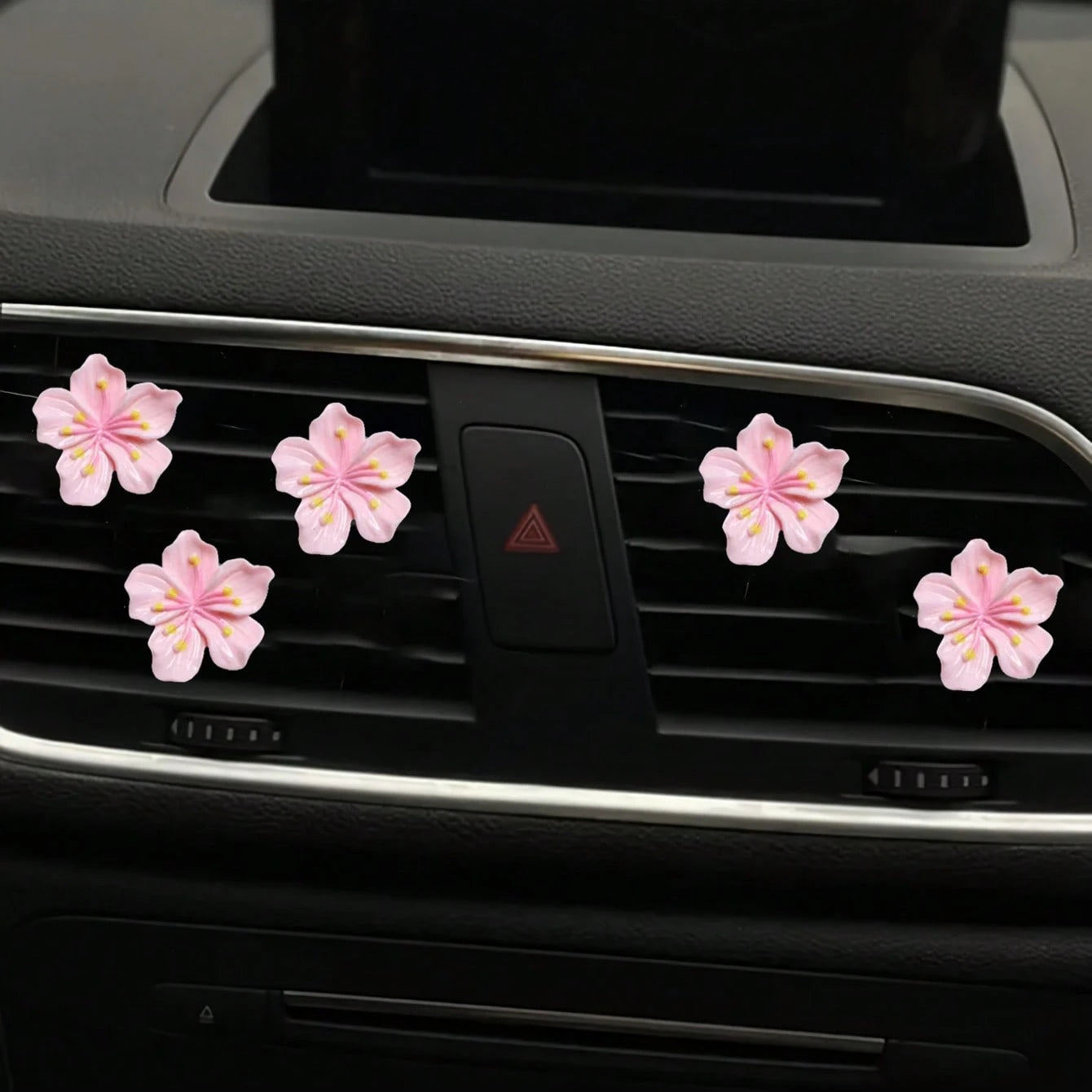 Resin Sakura Flower Car Air Vent Clip, Car Interior Decorative Clip