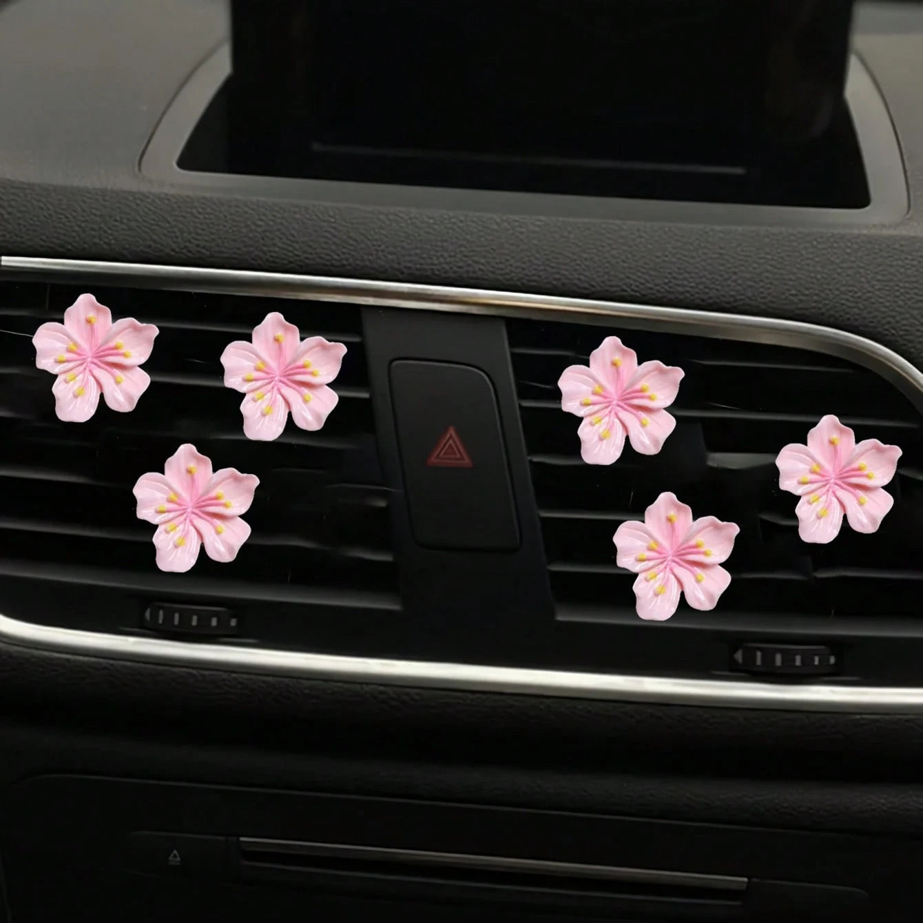 Resin Sakura Flower Car Air Vent Clip, Car Interior Decorative Clip