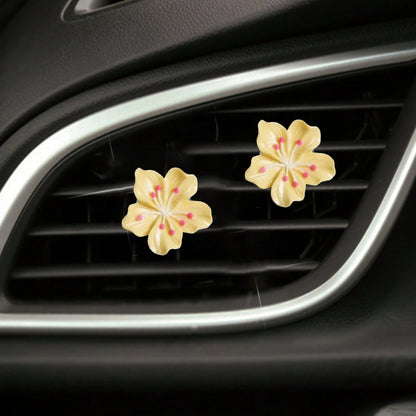 Resin Sakura Flower Car Air Vent Clip, Car Interior Decorative Clip