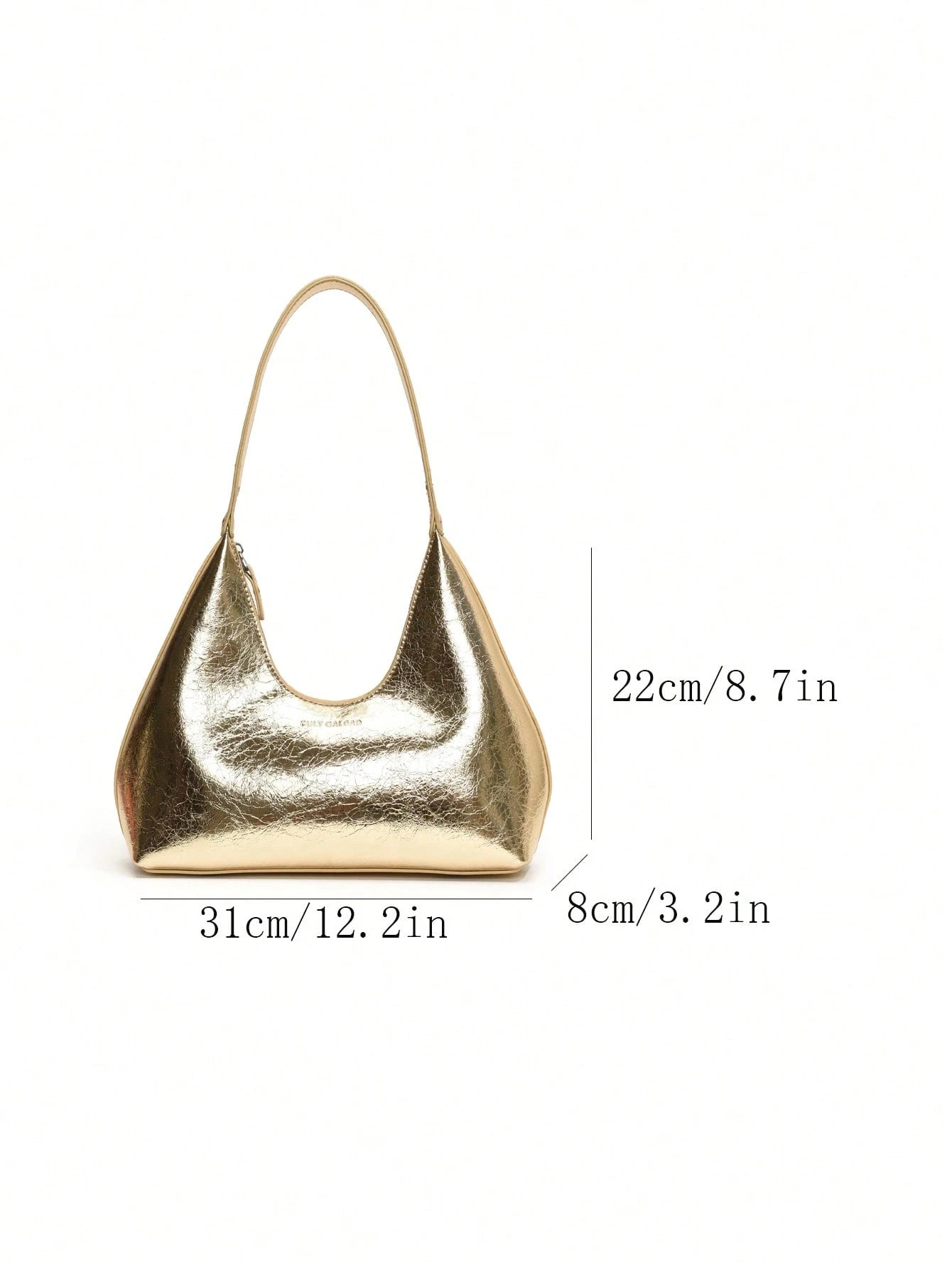 Retro Minimalist French Armpit Crescent Bag, Fashionable Elegant Versatile Shoulder Crossbody Baguette Handbag For Women