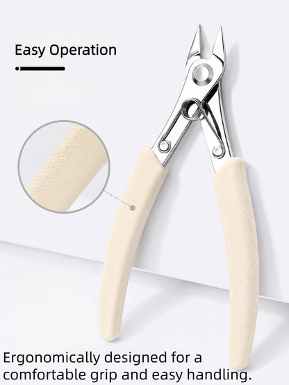 Rhinestone Gemstone Removal Pliers, Nail Remover, Wire Cutters, Nail Removal Pliers, Multi-Functional Comfortable Grip Women's Nail Art Tools, Nail Drill Removal Tool, Travel Essential