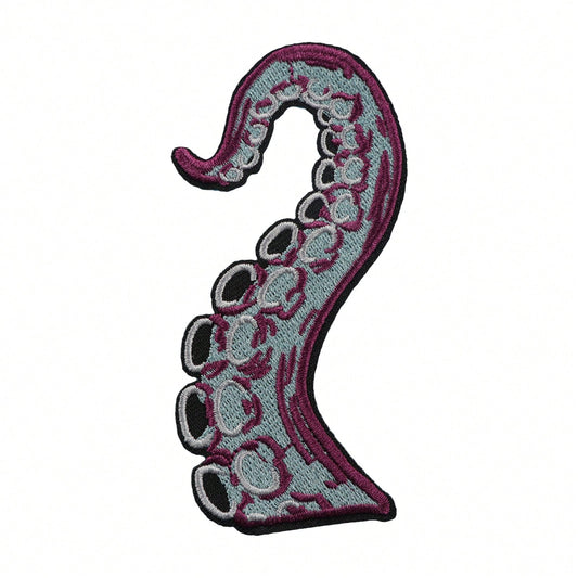 RHUAGYP 1pc Octopus Tentacle Embroidered Patch, Sea Monster Tentacle Fabric Patch, Iron-On/Sew-On, Marine Creature Decorative Applique, Suitable For Jackets, Backpacks, Hats And Various Clothing DIY D