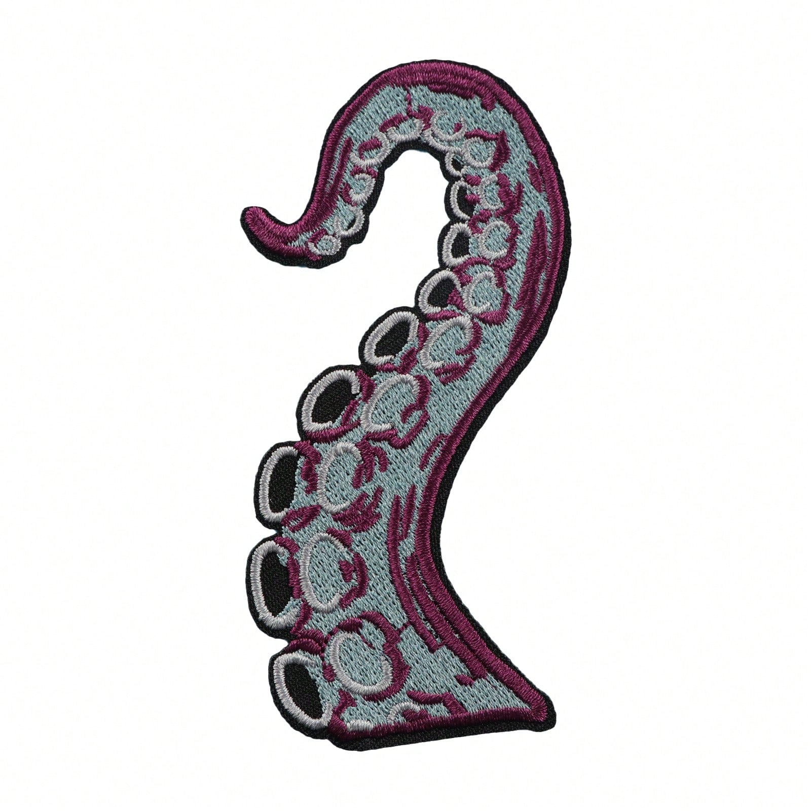 RHUAGYP 1pc Octopus Tentacle Embroidered Patch, Sea Monster Tentacle Fabric Patch, Iron-On/Sew-On, Marine Creature Decorative Applique, Suitable For Jackets, Backpacks, Hats And Various Clothing DIY D