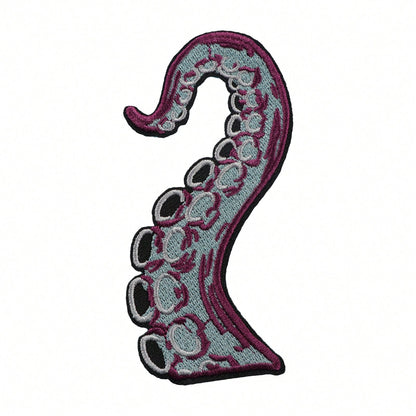 RHUAGYP 1pc Octopus Tentacle Embroidered Patch, Sea Monster Tentacle Fabric Patch, Iron-On/Sew-On, Marine Creature Decorative Applique, Suitable For Jackets, Backpacks, Hats And Various Clothing DIY D