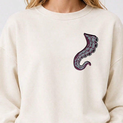 RHUAGYP 1pc Octopus Tentacle Embroidered Patch, Sea Monster Tentacle Fabric Patch, Iron-On/Sew-On, Marine Creature Decorative Applique, Suitable For Jackets, Backpacks, Hats And Various Clothing DIY D