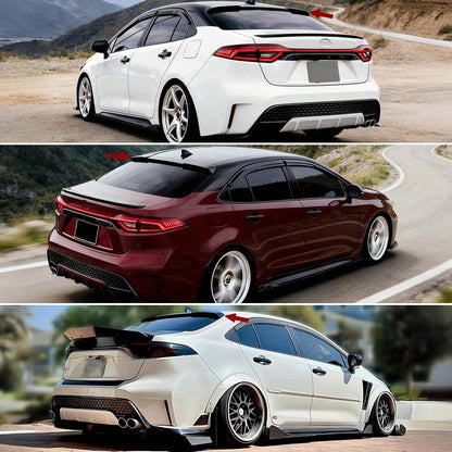 Roof Window Spoiler Compatible With 2020-2026, Gloss Black V Style Rear Top Wing Fits All Models Sedan 4-Door 2020 2021 2022 2023 2024 2025 2026