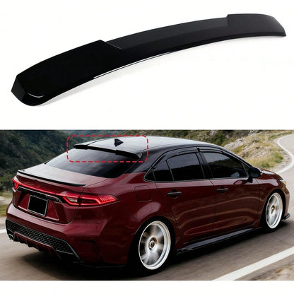 Roof Window Spoiler Compatible With 2020-2026, Gloss Black V Style Rear Top Wing Fits All Models Sedan 4-Door 2020 2021 2022 2023 2024 2025 2026