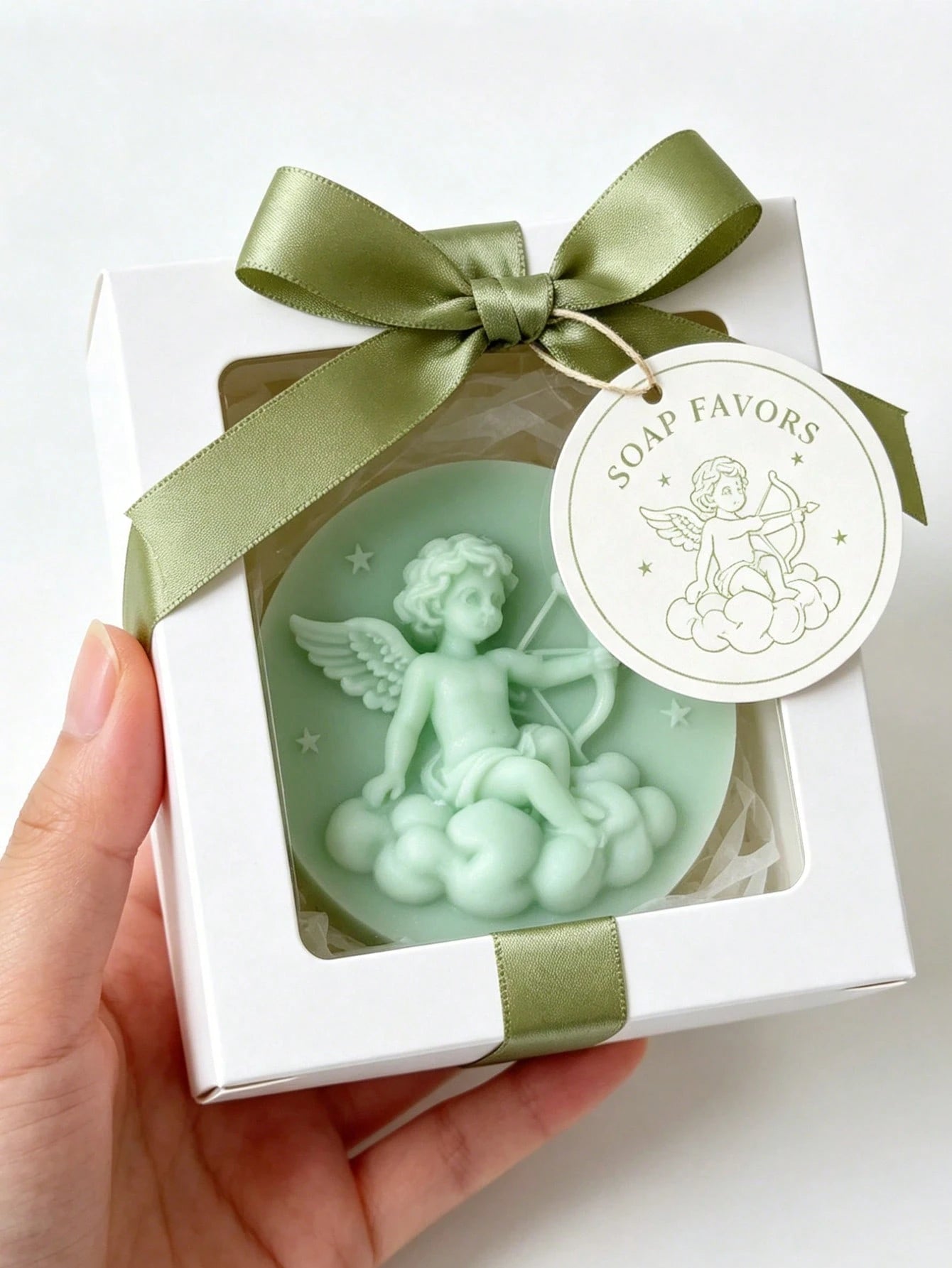 Round Angel Silicone Soap Mold DIY Cupid Relief Handmade Soap Mold Easy Release Homemade Bath Soap Tool Cute Little Angel Shaped Mold