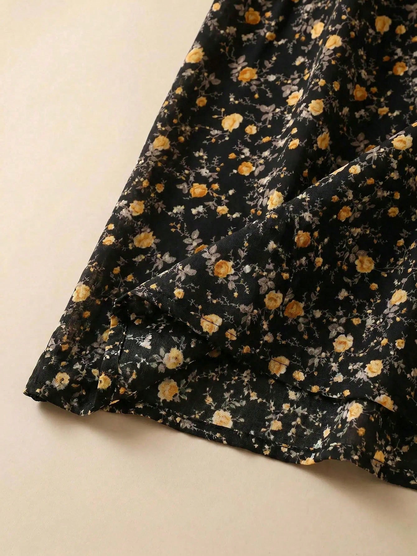 Rusticease Women's Round Neck All-Over Print Casual Party & Travel Long Dress