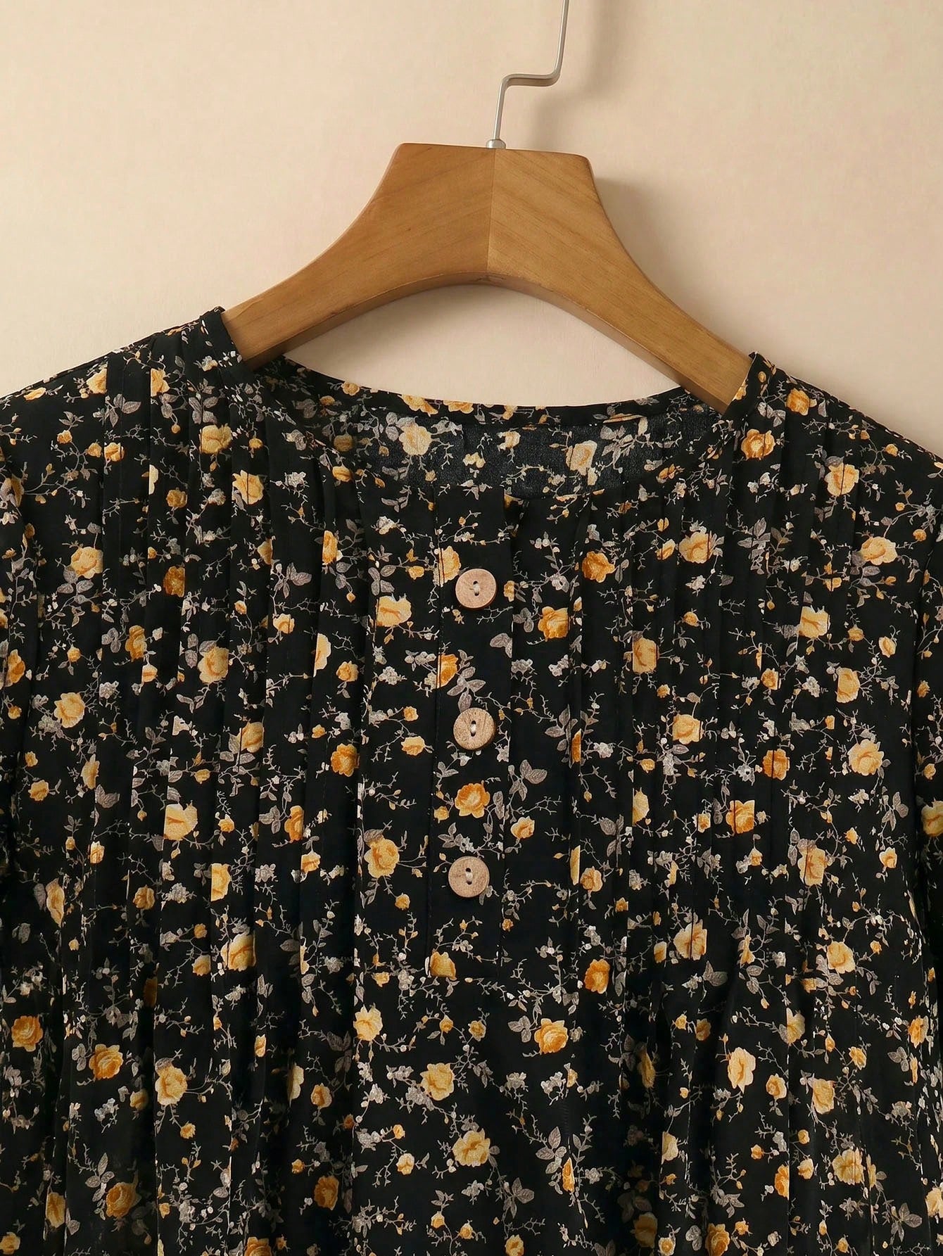 Rusticease Women's Round Neck All-Over Print Casual Party & Travel Long Dress