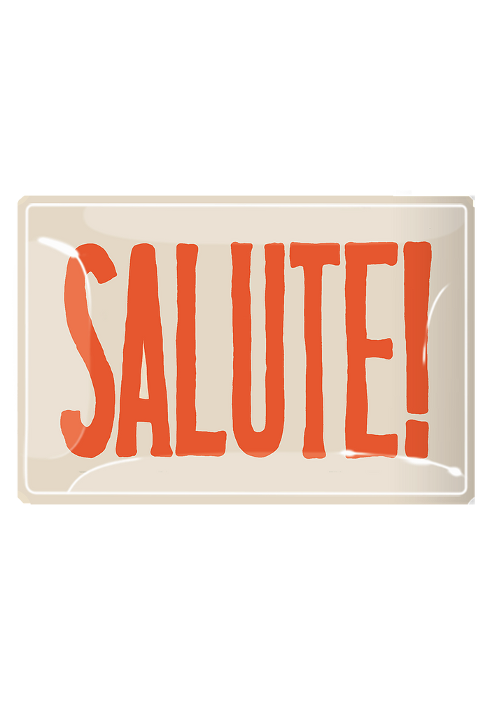 Salute! Cheers Decoupage Glass Tray - Ben's Garden