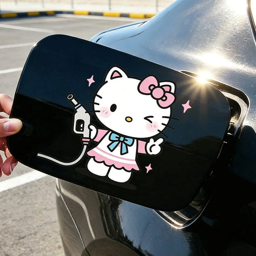 SANRIO 1pc Hello Kitty Vehicle Stickers, Cute And Fun, Ideal For Cars, Trucks, Motorcycles, And Walls- Made To Last, Great For Gifting During Halloween, Christmas, New Year, And Other Celebrations, H