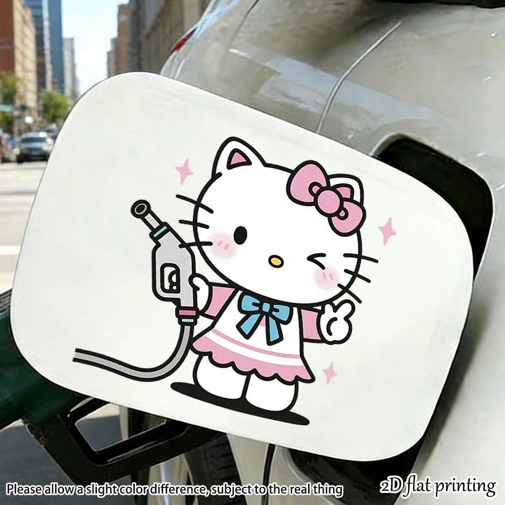 SANRIO 1pc Hello Kitty Vehicle Stickers, Cute And Fun, Ideal For Cars, Trucks, Motorcycles, And Walls- Made To Last, Great For Gifting During Halloween, Christmas, New Year, And Other Celebrations, H