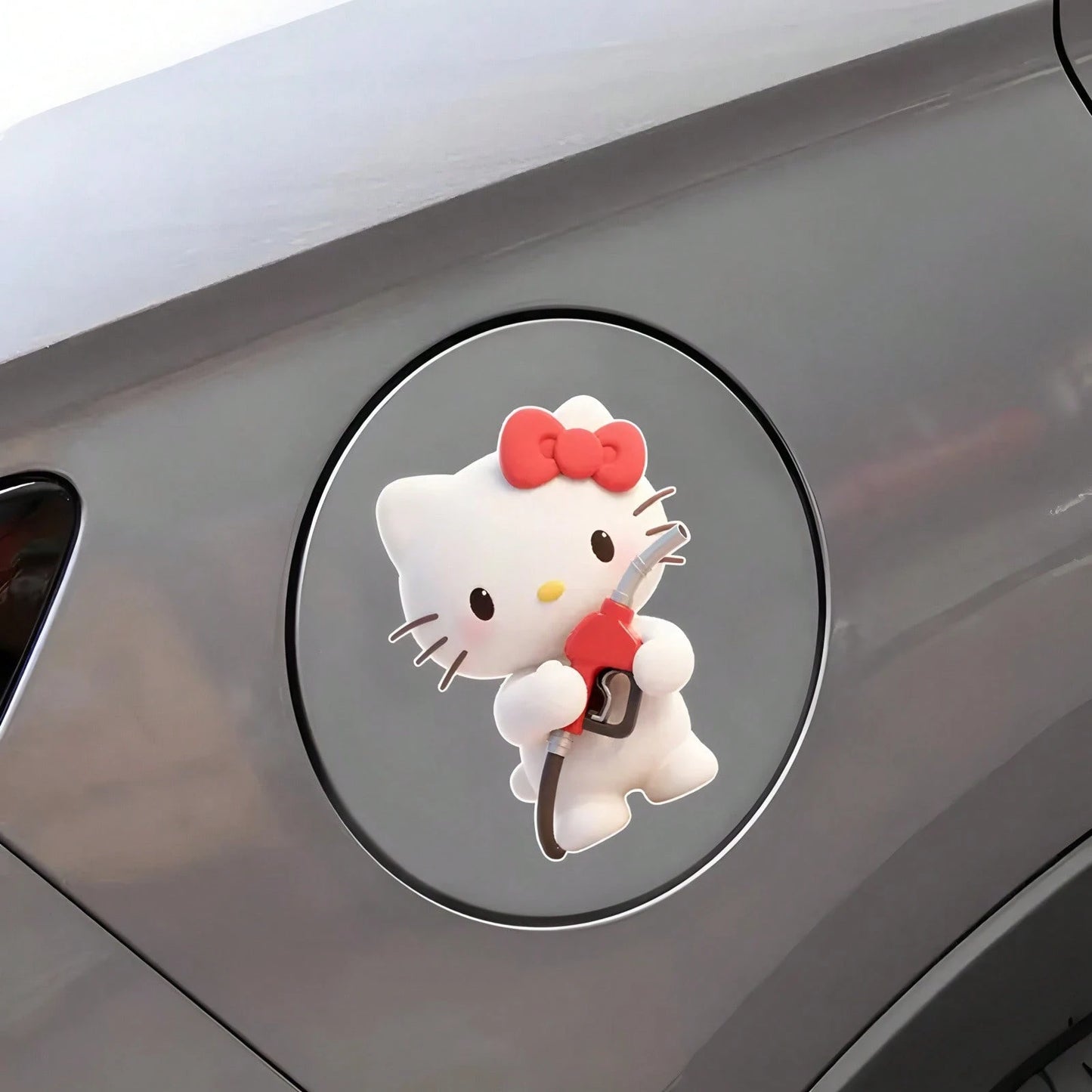 SANRIO 1pc Hello Kitty Vehicle Stickers, Cute And Fun, Waterproof And Durable, Ideal For Cars, Trucks, Motorcycles, And Walls- Made To Last, Great For Gifting During Halloween, Christmas, New Year, A