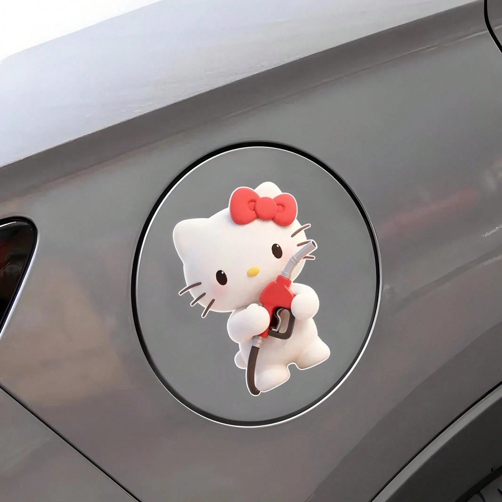 SANRIO 1pc Hello Kitty Vehicle Stickers, Cute And Fun, Waterproof And Durable, Ideal For Cars, Trucks, Motorcycles, And Walls- Made To Last, Great For Gifting During Halloween, Christmas, New Year, A