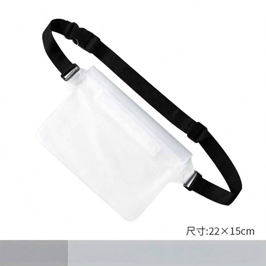 Seka Paul PVC Waterproof Waist Bag, Summer Waterproof Phone Storage Pouch, Back To School Essential, Suitable For Swimming, Water Park, Beach, Summer Vacation Must-Have, Travel Essentials, Vacation Es
