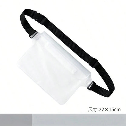 Seka Paul PVC Waterproof Waist Bag, Summer Waterproof Phone Storage Pouch, Back To School Essential, Suitable For Swimming, Water Park, Beach, Summer Vacation Must-Have, Travel Essentials, Vacation Es