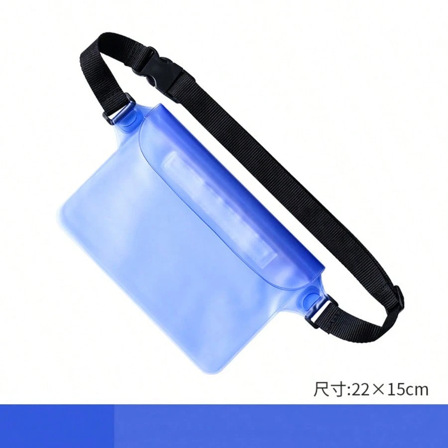 Seka Paul PVC Waterproof Waist Bag, Summer Waterproof Phone Storage Pouch, Back To School Essential, Suitable For Swimming, Water Park, Beach, Summer Vacation Must-Have, Travel Essentials, Vacation Es