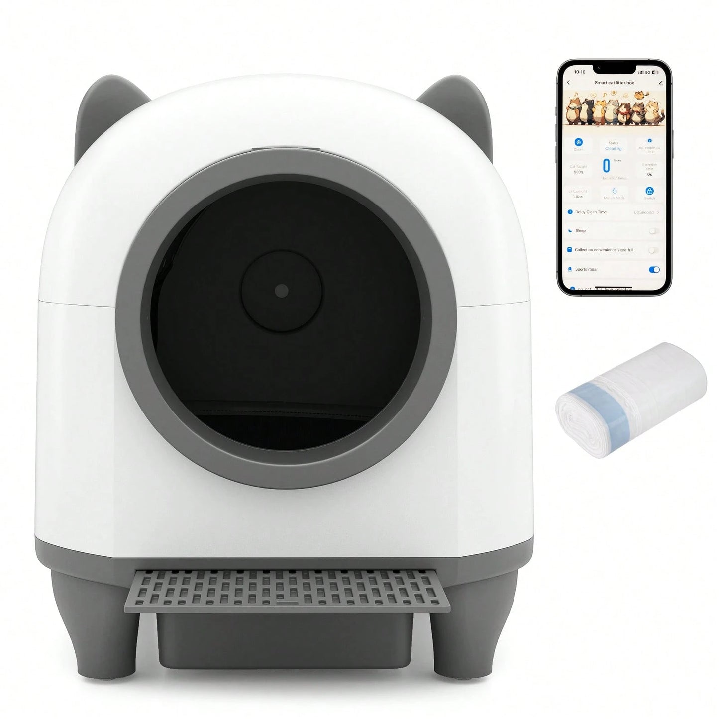 Self-Cleaning Litter Box For Multi-Cat & Senior Cats Home 21Gal Large Capacity