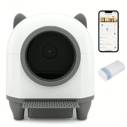 Self-Cleaning Litter Box For Multi-Cat & Senior Cats Home 21Gal Large Capacity