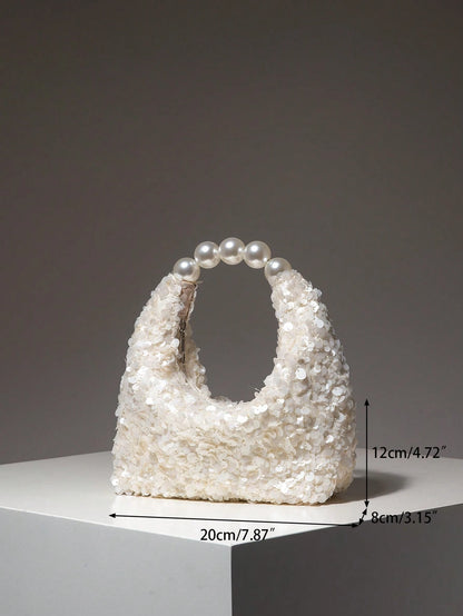 Sequin Bag,Faux Pearl Bag,Gala Night,Party Outfits,Prom Accessories,Wedding Items,Wedding Items, Gifts