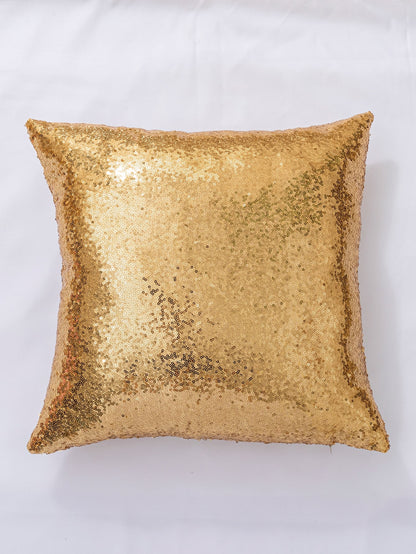 Sequin Decor Cushion Cover Without Filler, Pink Throw Pillow Case, Pillow Insert Not Include, For Sofa, Living Room