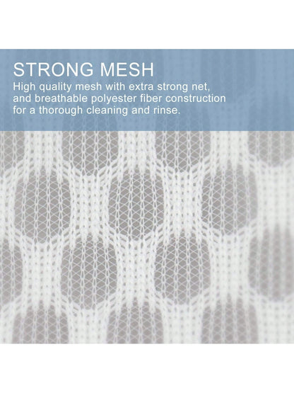 Set Of 3 Durable Honeycomb Mesh Laundry Bags, Travel Storage Organizers, Suitable For Washing Clothing, Shirts, Bras, Socks, Stockings, And Underwear.