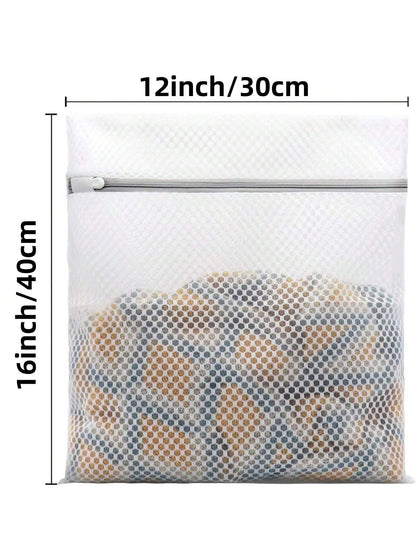 Set Of 3 Durable Honeycomb Mesh Laundry Bags, Travel Storage Organizers, Suitable For Washing Clothing, Shirts, Bras, Socks, Stockings, And Underwear.