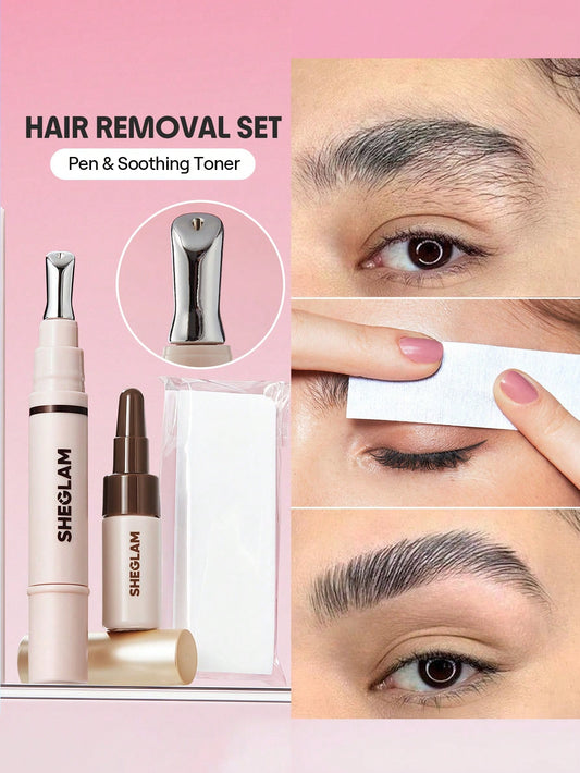 SHEGLAM Ez Control Hair Removal Pen/Ez Control Soothing Toner Brand Beauty Cosmetic Makeup For Women And Girls
