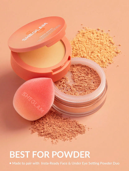 SHEGLAM Insta-Ready Powder Sponge Brand Beauty Cosmetic Makeup For Women And Girls