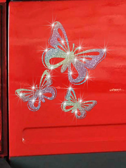 Shiny Butterfly Stickers, Beautifully Designed To Create A Captivating Fluttering Butterfly Effect On Vehicle Body