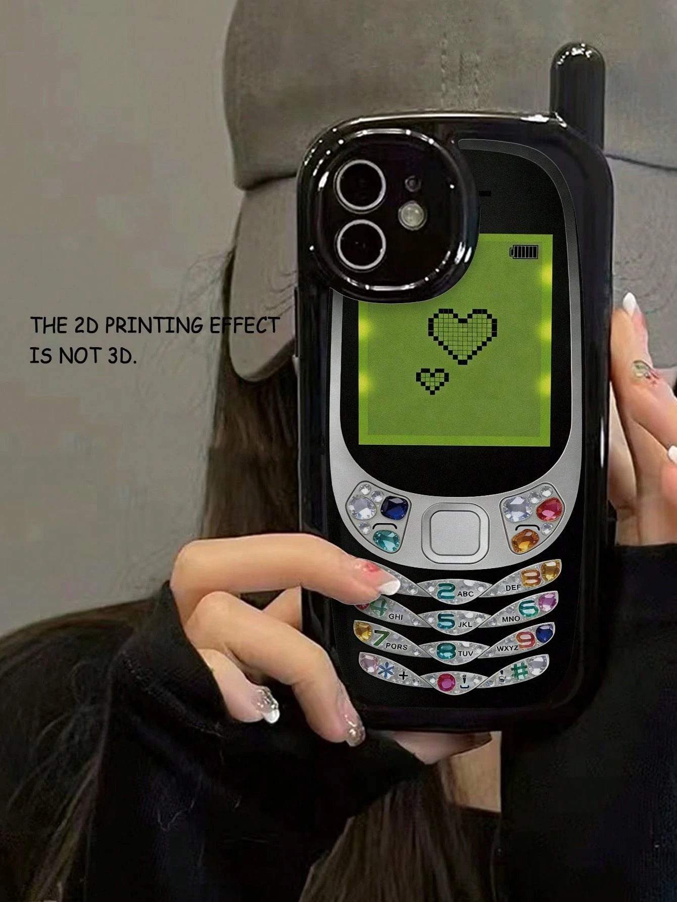 Shockproof Novelty Mobile Phone Elements Heart Elements 1pc Unique Big Brother Heart Painted Anti-Drop Glossy Soft Phone Case Compatible With IPhone 15, 17Pro/17Air/17/17ProMax, 16/11/16Pro/16Plus/16P