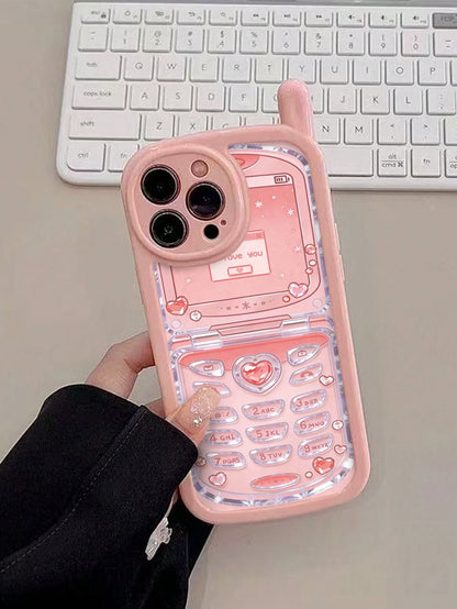Shockproof Novelty Mobile Phone Elements Heart Elements 1pc Unique Big Brother Heart Painted Anti-Drop Glossy Soft Phone Case Compatible With IPhone 15, 17Pro/17Air/17/17ProMax, 16/11/16Pro/16Plus/16P