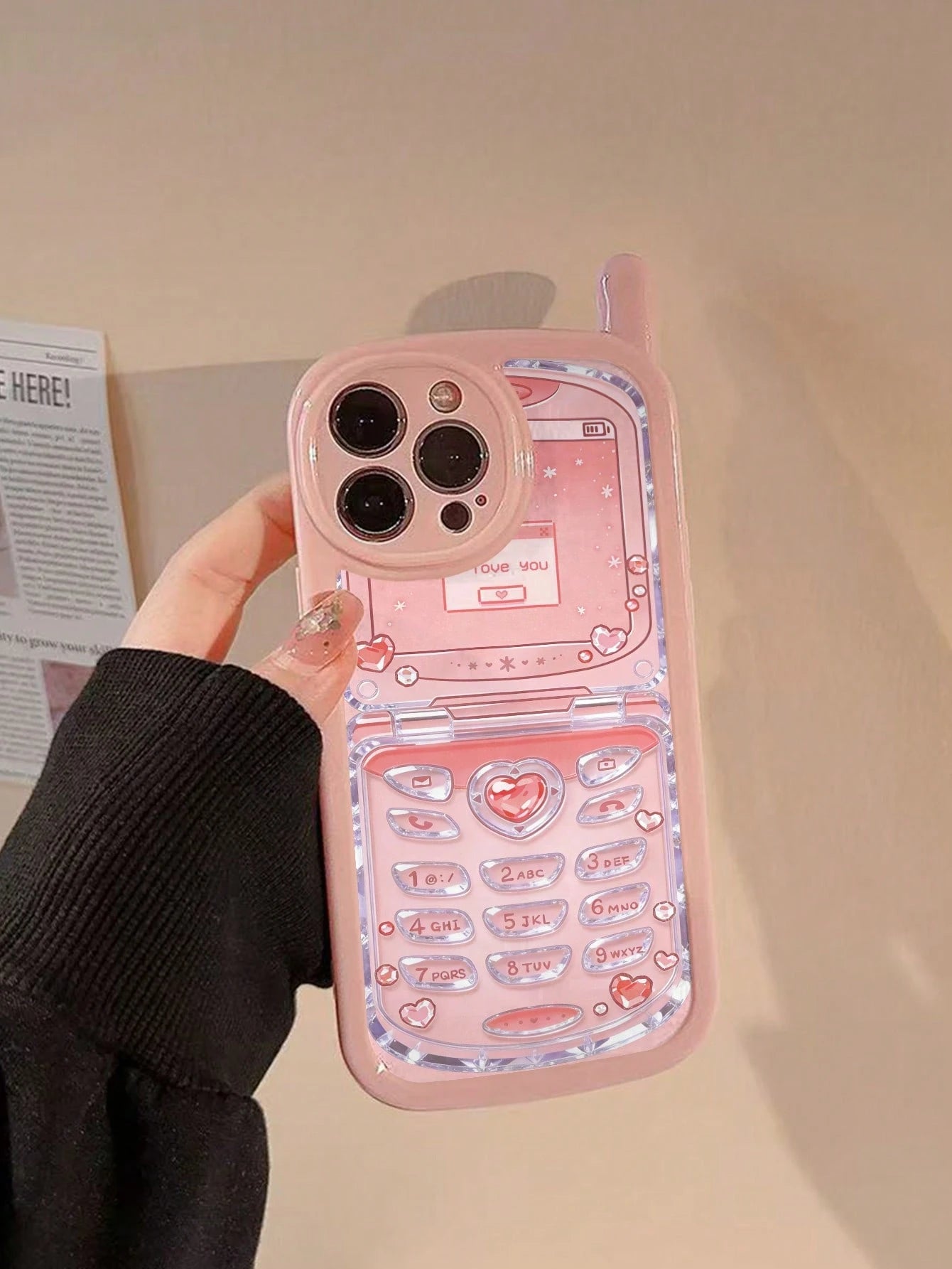 Shockproof Novelty Mobile Phone Elements Heart Elements 1pc Unique Big Brother Heart Painted Anti-Drop Glossy Soft Phone Case Compatible With IPhone 15, 17Pro/17Air/17/17ProMax, 16/11/16Pro/16Plus/16P