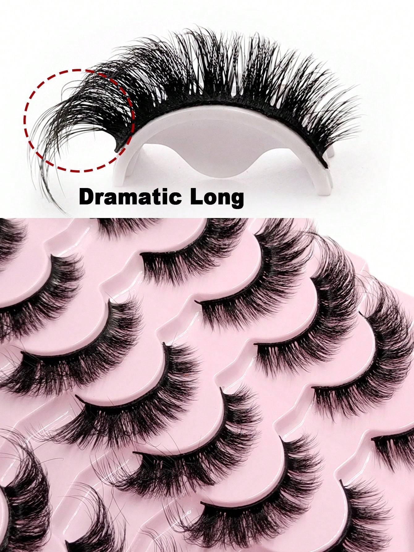 Sibeuna 14 Pairs Natural Soft Eyelashes, Slightly Upturned Ends To Elongate Eyes, Cat Eye & Strip False Eyelashes