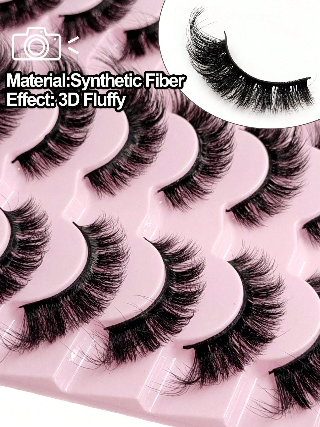 Sibeuna 14 Pairs Natural Soft Eyelashes, Slightly Upturned Ends To Elongate Eyes, Cat Eye & Strip False Eyelashes