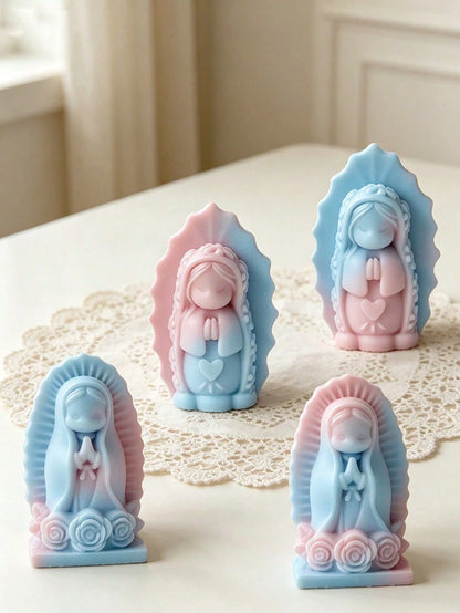SikeSike Blessing Virgin Silicone Mold, DIY Handmade Soap Plaster Mold, Party Decor, Birthday Gift