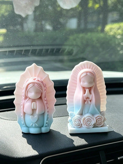 SikeSike Blessing Virgin Silicone Mold, DIY Handmade Soap Plaster Mold, Party Decor, Birthday Gift