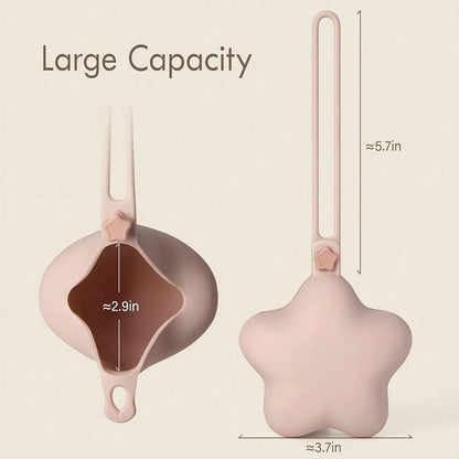 Silicone Pacifier Case With Clip- Portable Baby Pacifier Protector With Safety Buckle, Can Be Hung On Stroller/Diaper Bag, Dust-Proof And Dirt-Proof Storage Box For Earphones, Keys, Coins, Etc.