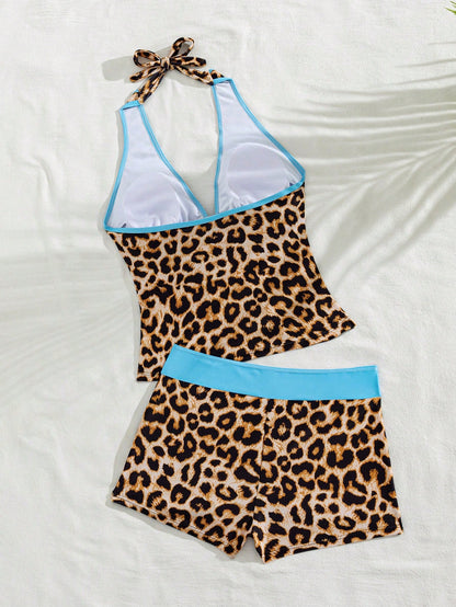 Sirith Women's Sexy Tropical European American Style Music Festival Vacation Party Bold Avant-Garde Outdoor Summer Beach Minimalist Casual Leopard Print