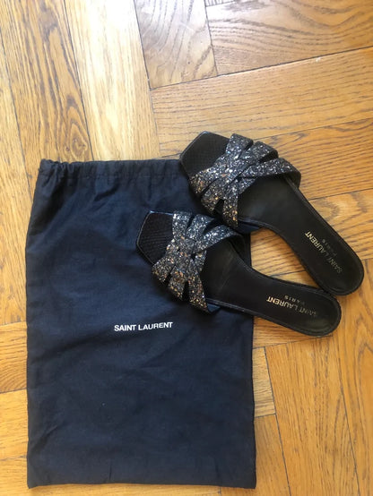 Saint Laurent-skinnsandaler