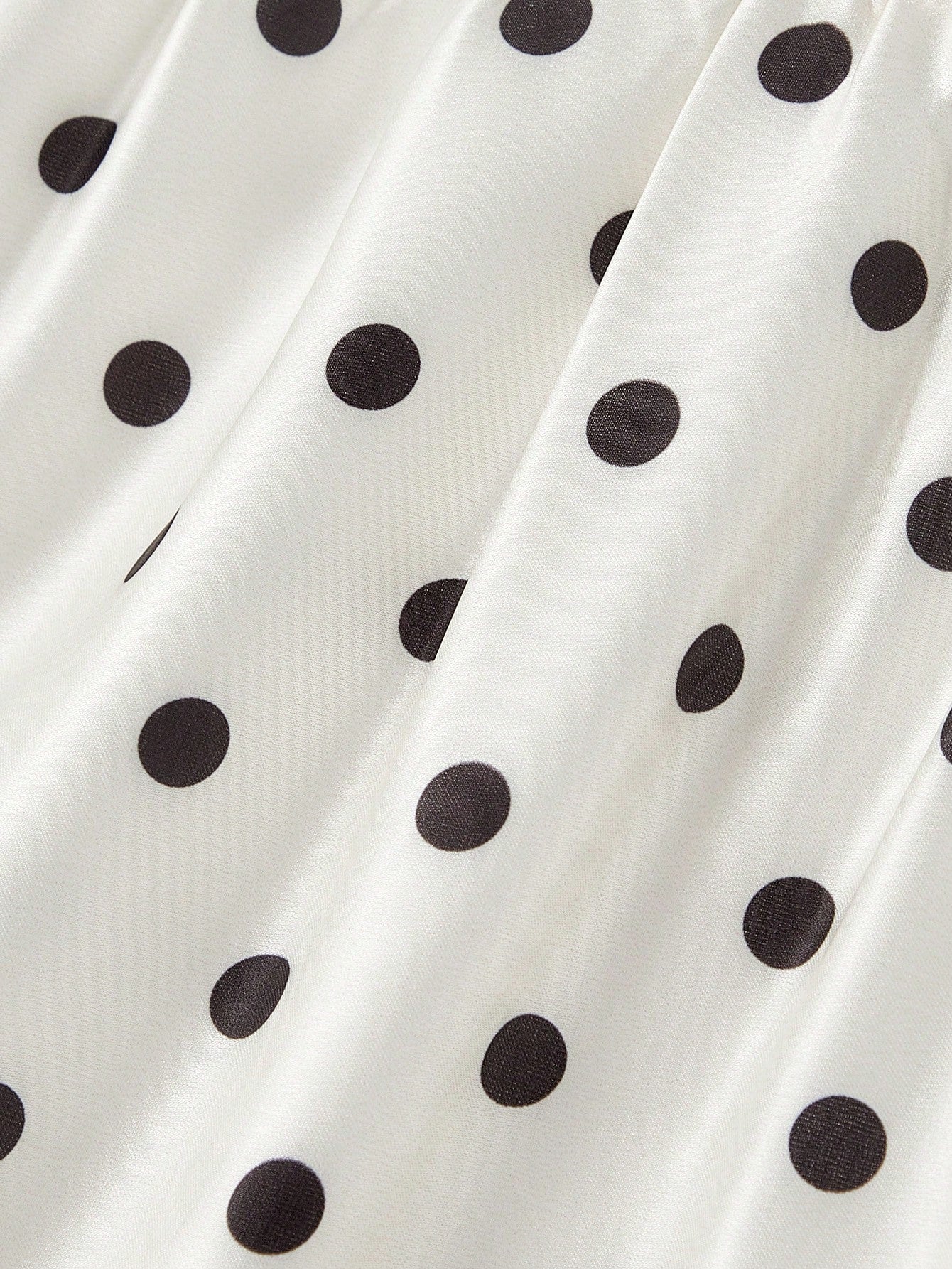 Skyraze Women's Retro Off-Shoulder Puff Sleeve Mid-Length Dress,White With Black Polka Dots,Summer,Vintage,Garden Party,Valentine's Day,Carnival,Wedding,70S