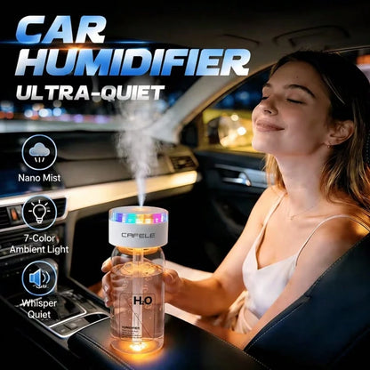 Smart Essential Oil Humidifier & Diffuser: Features 7-Color RGB Ambient Lighting And Three Adjustable Mist Levels. Suitable For 100 Sq. Ft. Spaces-Ideal For Plants, Cars, Homes, Bedrooms, Offices, And