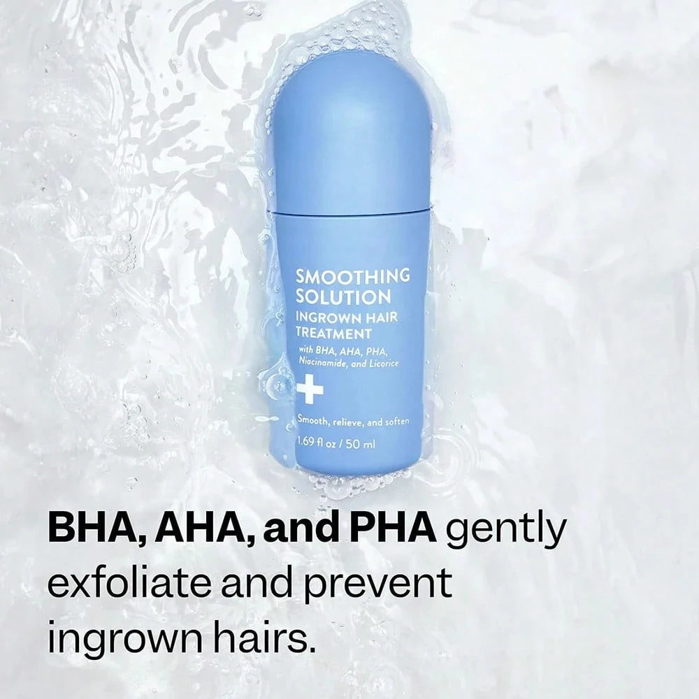 Smooth Repair Ingrown Hair Serum, Razor Bump Treatment, Suitable For Women And Men, Soothes And Calms Sensitive Skin On The Face, Underarms, And Bikini Area| Contains Salicylic Acid And Glycolic Acid