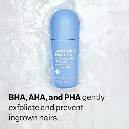 Smooth Repair Ingrown Hair Serum, Razor Bump Treatment, Suitable For Women And Men, Soothes And Calms Sensitive Skin On The Face, Underarms, And Bikini Area| Contains Salicylic Acid And Glycolic Acid