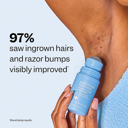 Smooth Repair Ingrown Hair Serum, Razor Bump Treatment, Suitable For Women And Men, Soothes And Calms Sensitive Skin On The Face, Underarms, And Bikini Area| Contains Salicylic Acid And Glycolic Acid